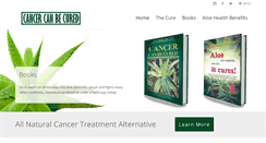 Desktop Screenshot of cancercanbecured.com