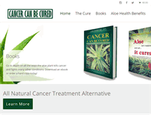 Tablet Screenshot of cancercanbecured.com